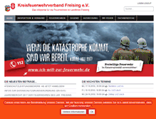 Tablet Screenshot of kfv-freising.de